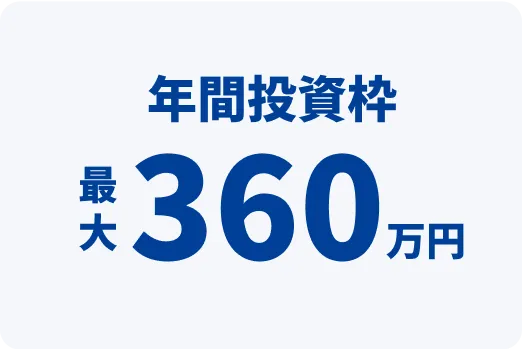 年間投資枠最大360万円