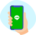 LINEにて口座開設完了のご通知を受け取り