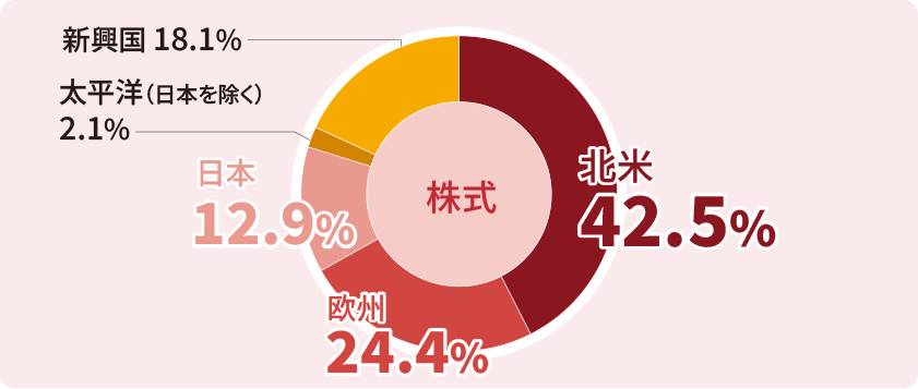 地域別投資比率
